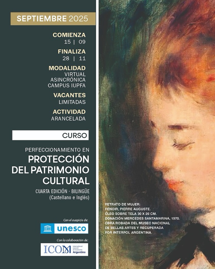 Curso: Perfeccionamiento en Protección del Patrimonio Cultural - 4ta edición